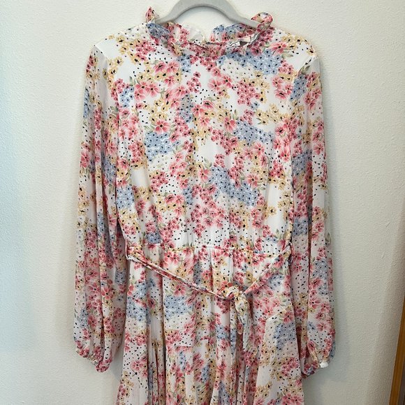 She + Sky Long Sleeve Floral Dress - Picture 2 of 3